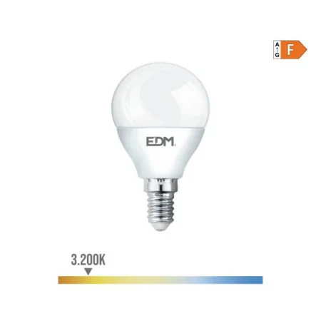 EDM LED Bulb - Spherical - E14 - 7W - 600LM - 3200K - Warm Light - Ø4.5x8.2cm - 98949