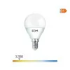 Lâmpada LED EDM - Esférica - E14 - 7W - 600LM - 3200K - Luz Quente - Ø4,5x8,2cm - 98949|EdM|8425998989496
