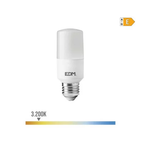 EDM LED Bulb - Tubular - E27 - 10W - 1100LM - 3200K - Warm Light - Ø4x10.7cm - 98839