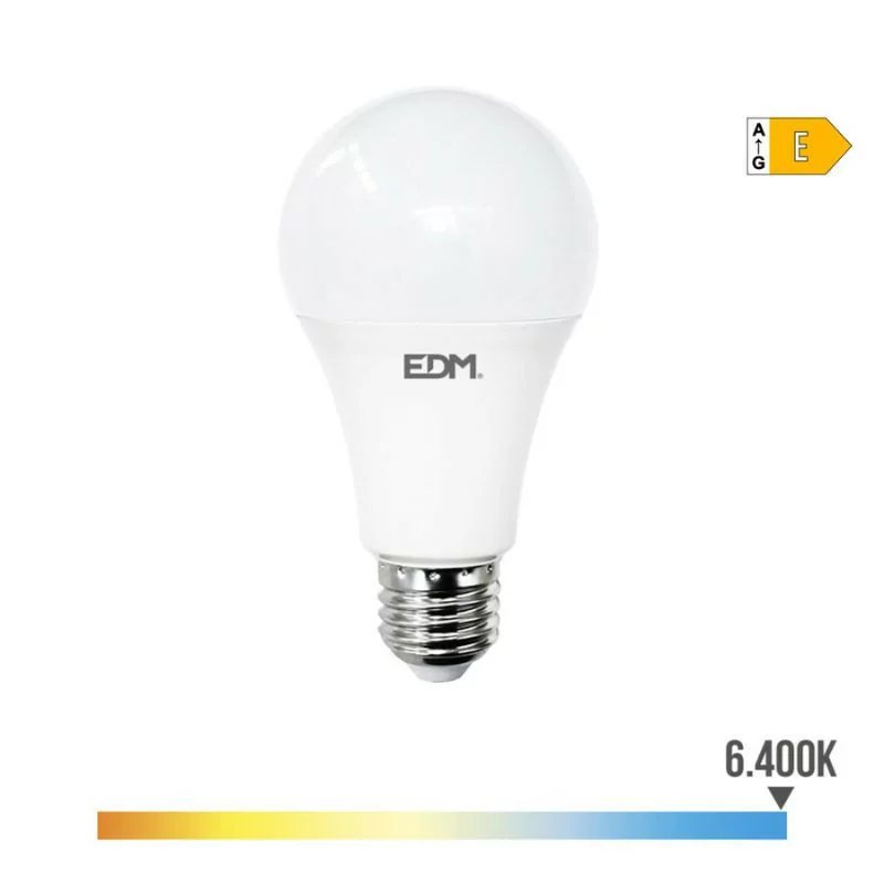 Bombilla LED EDM - Standard - E27 - 24W - 2700LM - 6400K - Luz Fria - 7x13,6cm - 98722 Bombilla LED EDM - Standard - E27 - 24W - 2700LM - 6400K - Luz Fria - 7x13,6cm - 98722