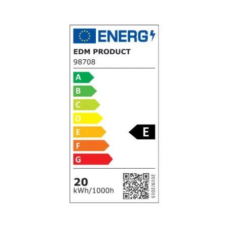 Bombilla LED EDM - Standard - E27 - 20W - 2100LM - 6400K - Luz Fria - 6x12,5cm - 98708