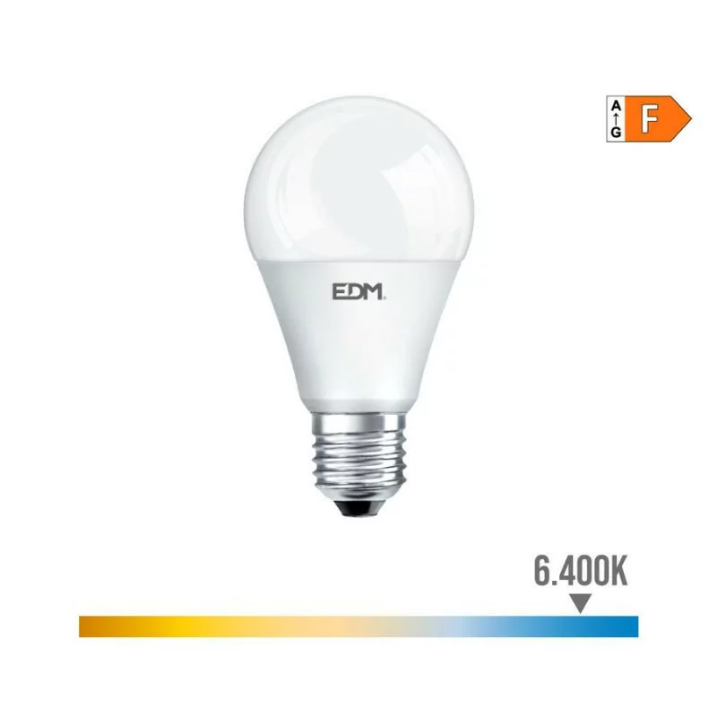 EDM LED Bulb - Standard - E27 - 7W - 580LM - 6400K - Cold Light - 5.9x11cm - 98705 EDM LED Bulb - Standard - E27 - 7W - 580LM - 6400K - Cold Light - 5.9x11cm - 98705