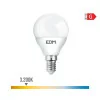 Lâmpada LED EDM - Esférica - E14 - 6W - 500LM - 3200K - Luz Quente - 4,5x8,2cm - 98703|EdM|8425998987034