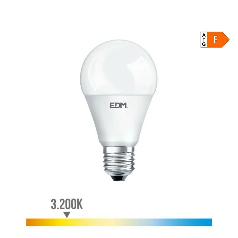 Bombilla LED EDM - Standard - E27 - 17W - 1800LM - 3200K - Luz Quente - 6,5x12,5cm - 98353