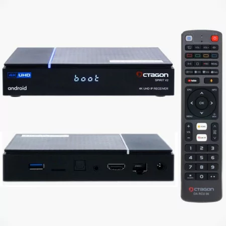 Octagon Spirit Pro - 2GB RAM / 32GB ROM - Android TV - 4K UHD HDR10 - Clap System