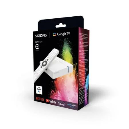 Strong Leap S3+ - 2GB/16GB - Google TV - Branca - 4K|Strong|9120072377242