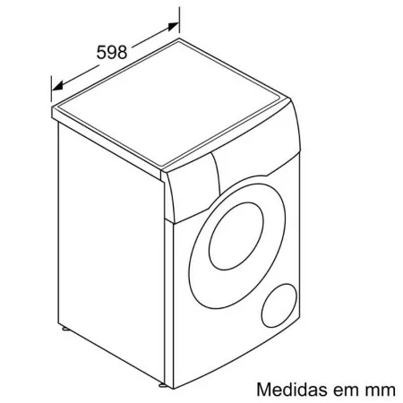 Bosch Washing Machine and Dryer - Series 8 - 6 / 10 kg - 1400RPM - Class D - White - WDU8H542ES