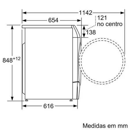Máquina de Lavar e Secar Roupa Bosch - Série 8 - 6 / 10 Kg - 1400RPM - Classe D - Branca - WDU8H542ES|Bosch|4242005333776