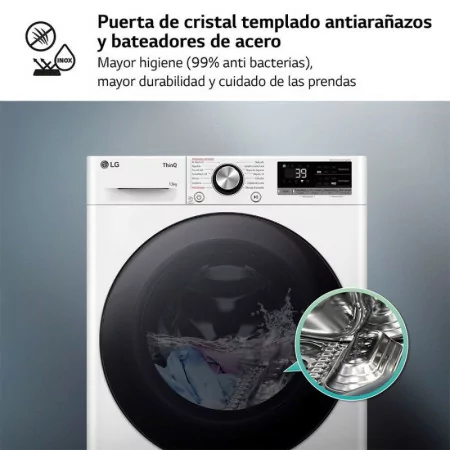 Máquina de Lavar Roupa LG 13Kg - 1400RPM - Classe A - Branca - F4WR7013AGW