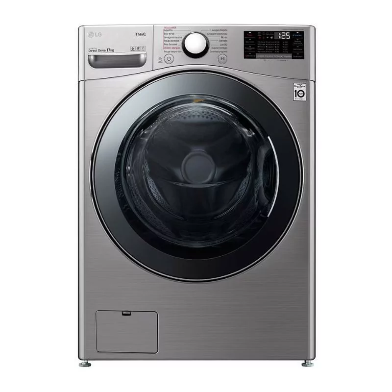 Máquina de Lavar Roupa LG 17Kg - 1100RPM - Classe E - Inox - F1P1CY2T Máquina de Lavar Roupa LG 17Kg - 1100RPM - Classe E - Inox - F1P1CY2T