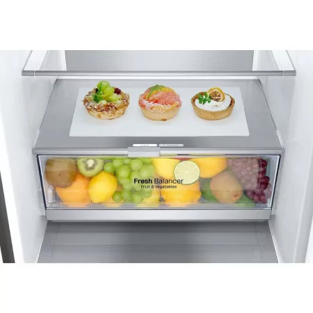 Frigorífico Combinado LG - 384L - No Frost - Classe C - Shiny Steel - GBB72PZVCN1|LG|8806091769862