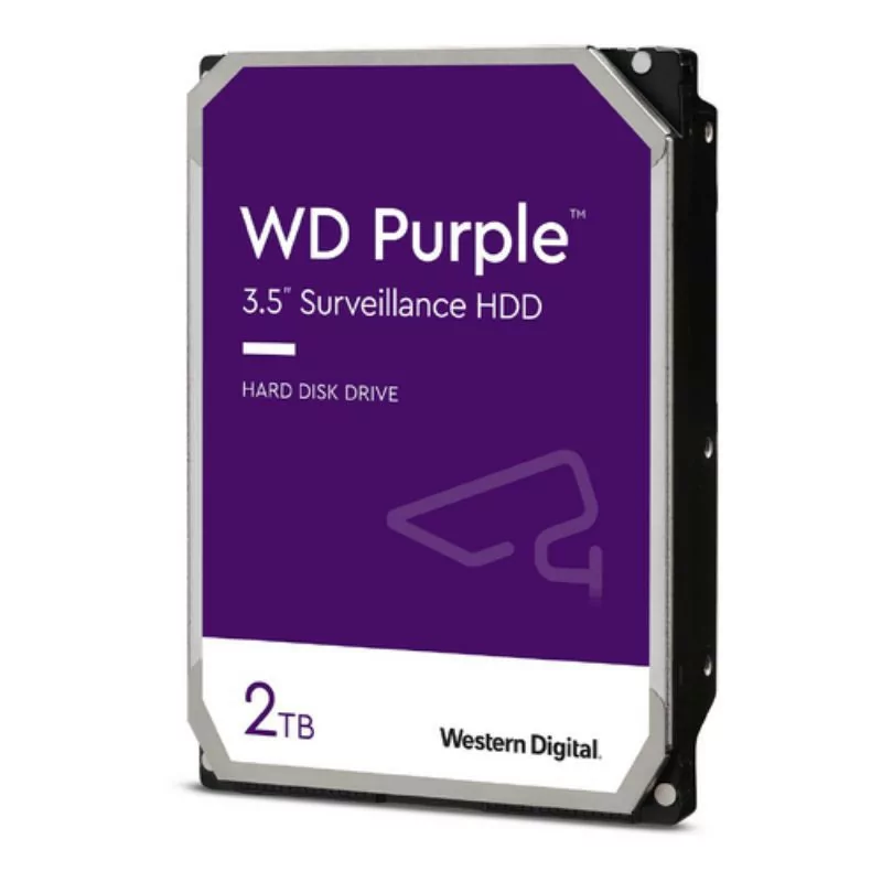 Disco Interno Western Digital Purple 2TB - WD23PURZ - HDD para Vigilância Disco Interno Western Digital Purple 2TB - WD23PURZ - HDD para Vigilância