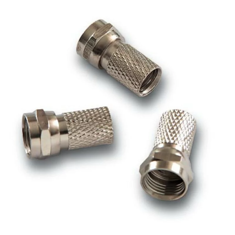 Alcad Connector - F Male - Coaxial 6.5 - 6.8mm - 25 UND - CM-004
