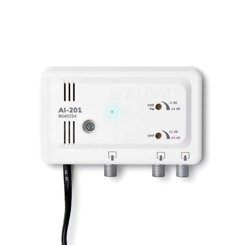 Alcad Indoor Signal Amplifier - 2 Outputs - AI-201