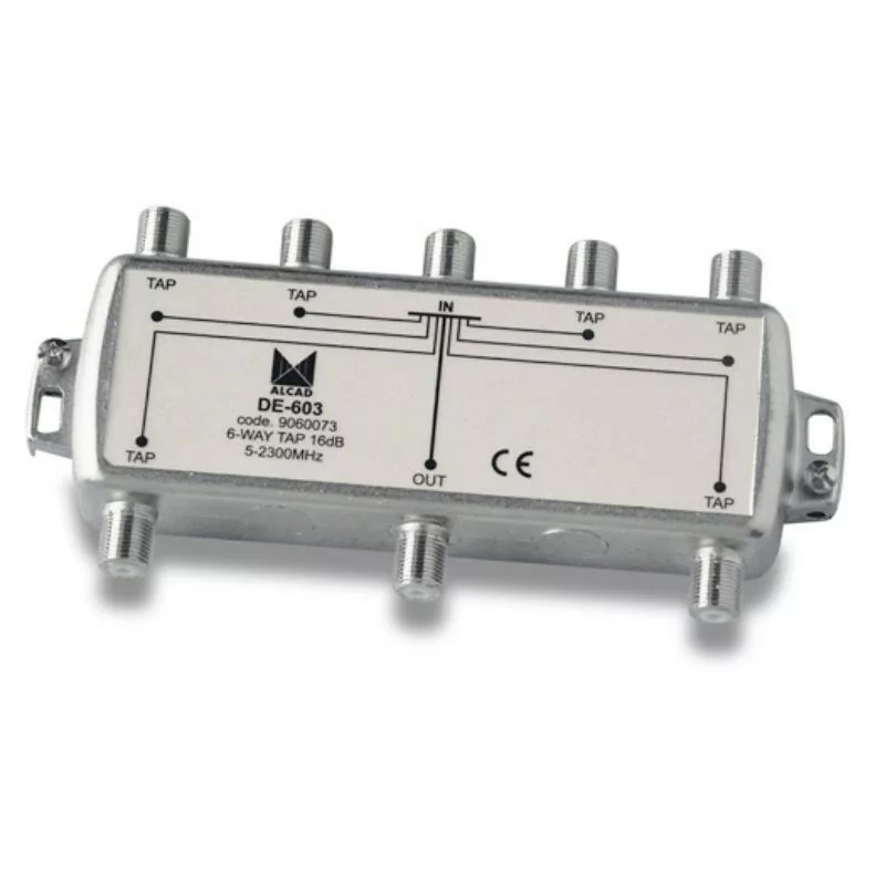 Alcad Splitter - 6 Outputs - 16 dB - DE-603