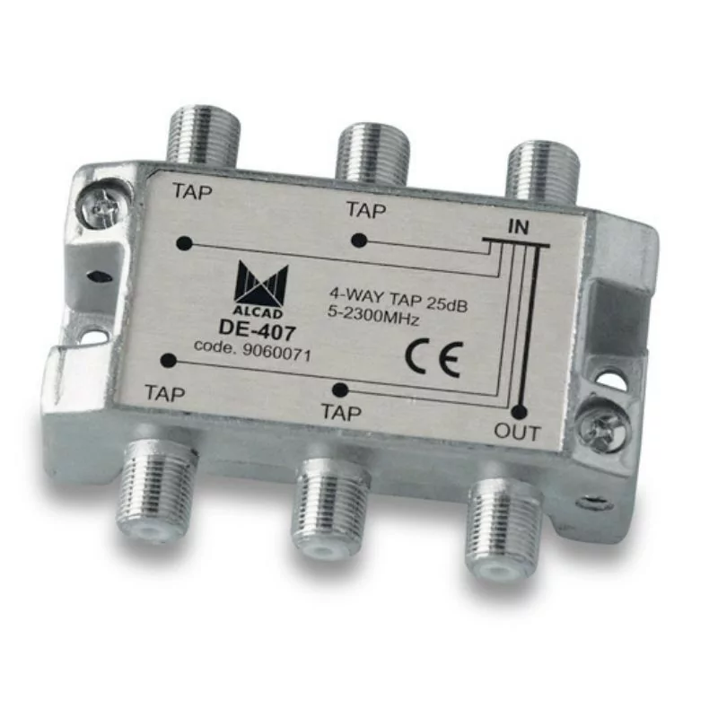 Alcad Splitter - 4 Outputs - 25 dB - DE-407