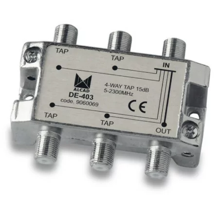 Repartidor Alcad - 4 Saídas - 15 dB - DE-403