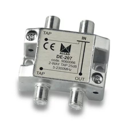 Alcad Splitter - 2 Outputs - 25 dB - DE-207