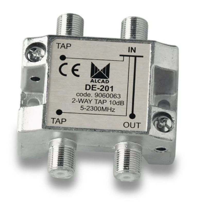 Alcad Splitter - 2 Outputs - 10 dB - DE-201