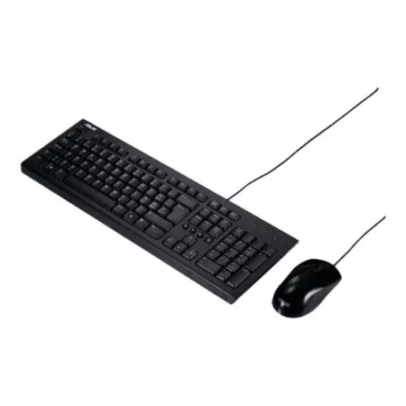 Asus Keyboard and Mouse - Wired - USB - Black - U2000