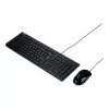 Asus Keyboard and Mouse - Wired - USB - Black - U2000