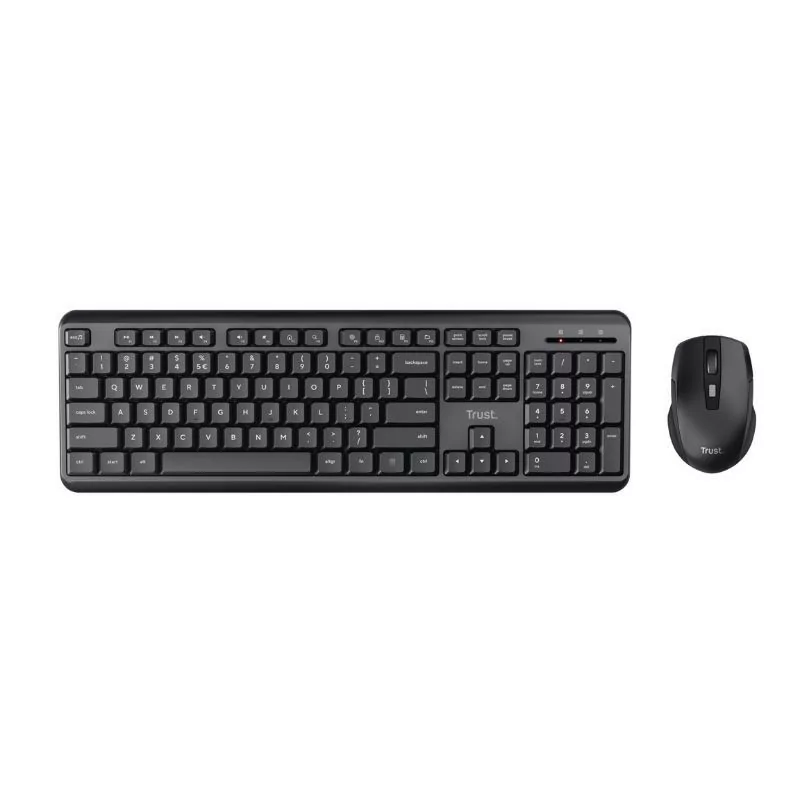 PT Trust Wireless Keyboard and Mouse - Black - 23942