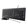Trust Keyboard & Mouse Kit - Wired - USB - Black - 23970