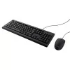 Trust Keyboard & Mouse Kit - Wired - USB - Black - 23970