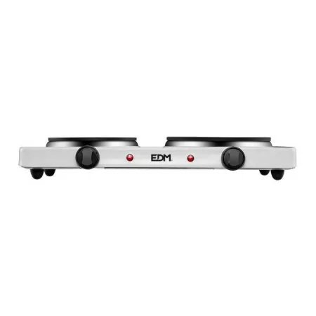 Placa Elétrica Portátil 2 Zona EDM - 1500W - Branca - 07661|EdM|8425998076615