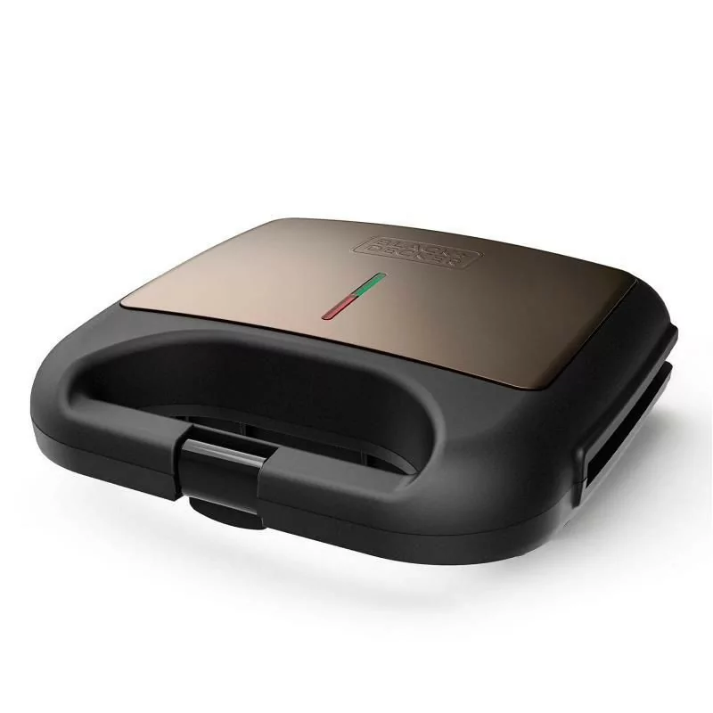 Sandwich Maker Grill Black & Decker - 750W - Brown and Black - BXSA752E