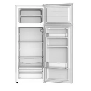 Silver 2 Door Refrigerator - 220L - DeFrost - White - IPF220L