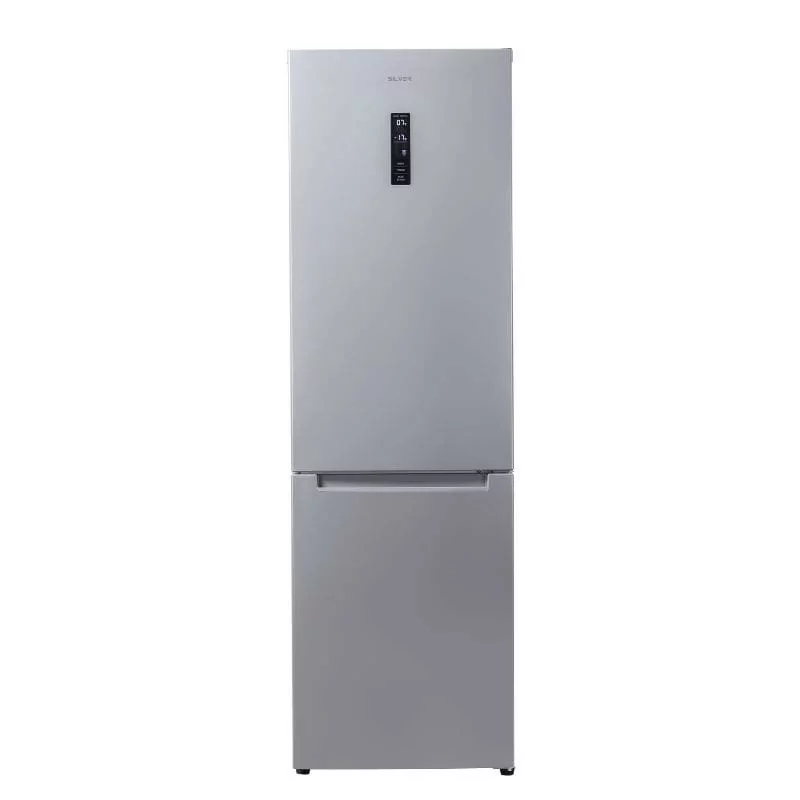 Silver Combination Refrigerator - 344L - Gray - 412892