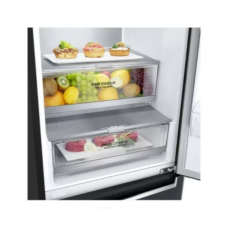 Frigorífico Combinado LG - 341L - (Preto / No Frost) - GBB71MCVGN|LG|8806091390868