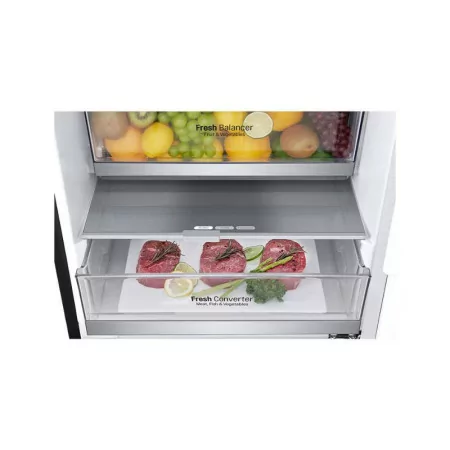 Frigorífico Combinado LG - 341L - (Preto / No Frost) - GBB71MCVGN|LG|8806091390868