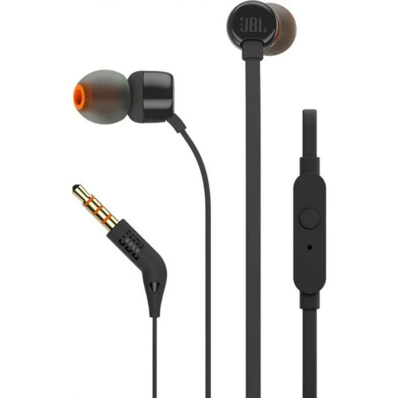 Auriculares JBL - Pure Bass - Preto - T110BLK Auriculares JBL - Pure Bass - Preto - T110BLK