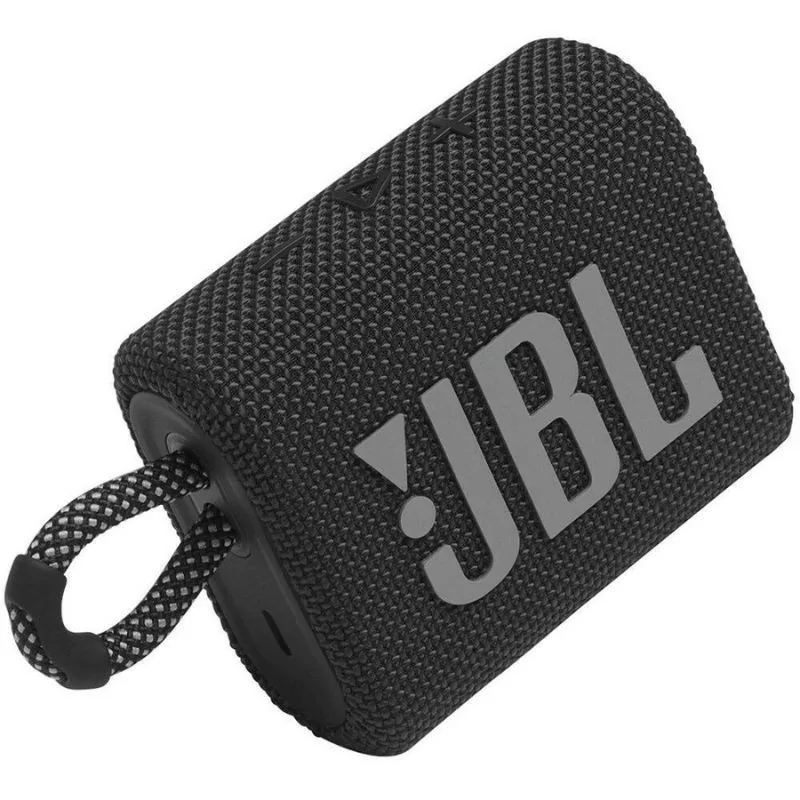Coluna Portátil JBL GO 3 - IP67 - Preta - GO3BLK Coluna Portátil JBL GO 3 - IP67 - Preta - GO3BLK