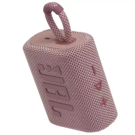 Coluna Portátil JBL GO 3 - IP67 - Rosa - GO3PINK