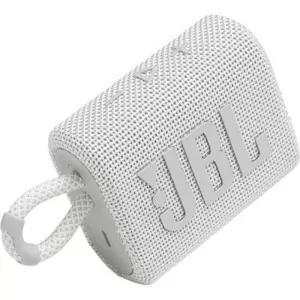 Coluna Portátil JBL GO 3 - IP67 - Branca - GO3WHT