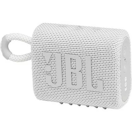 Coluna Portátil JBL GO 3 - IP67 - Branca - GO3WHT
