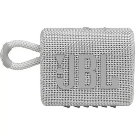 Coluna Portátil JBL GO 3 - IP67 - Branca - GO3WHT