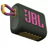 Coluna Portátil JBL GO 3 - IP67 - Verde/Rosa - GO3GRNPNK
