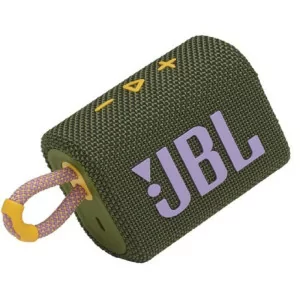 Coluna Portátil JBL GO 3 - IP67 - Verde/Rosa - GO3GRNPNK