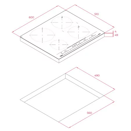 Teka Induction Hob - IZC 64630 BK MST
