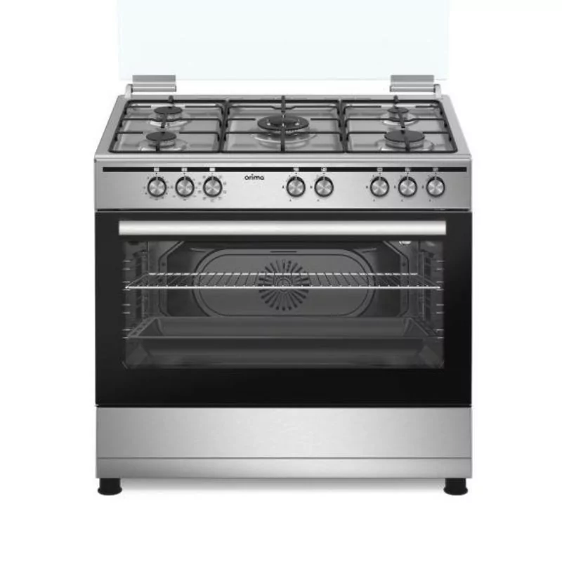 Cocina de Gas Orima - 4 Quemadores - 98L - Clase A - Inox - OR-960-XE