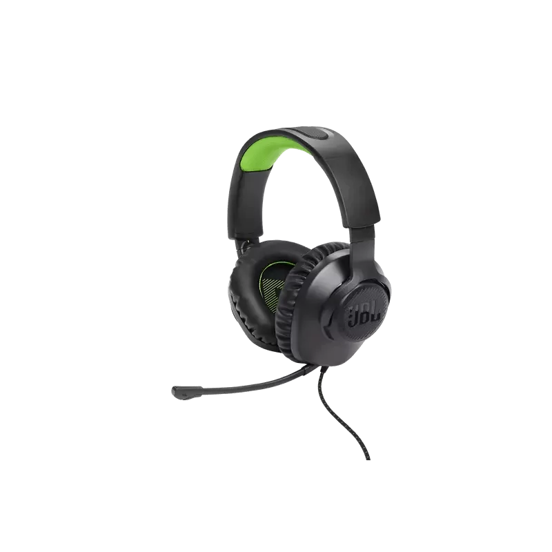 Auscultadores Gaming JBL - Preto/Verde - QUANTUM100XBLKGRE Auscultadores Gaming JBL - Preto/Verde - QUANTUM100XBLKGRE