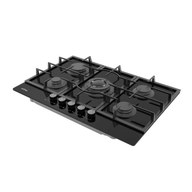 Orima Gas Hob - 5 Burners - Black - ORQ-475-VG