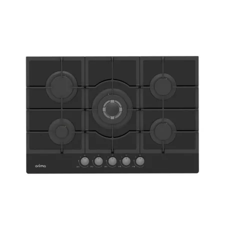 Orima Gas Hob - 5 Burners - Black - ORQ-475-VG