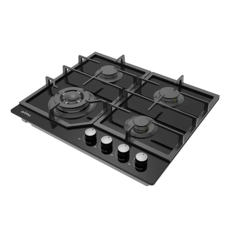 Placa de Gas Orima - 4 Quemadores - Negra - ORQ-46-VG