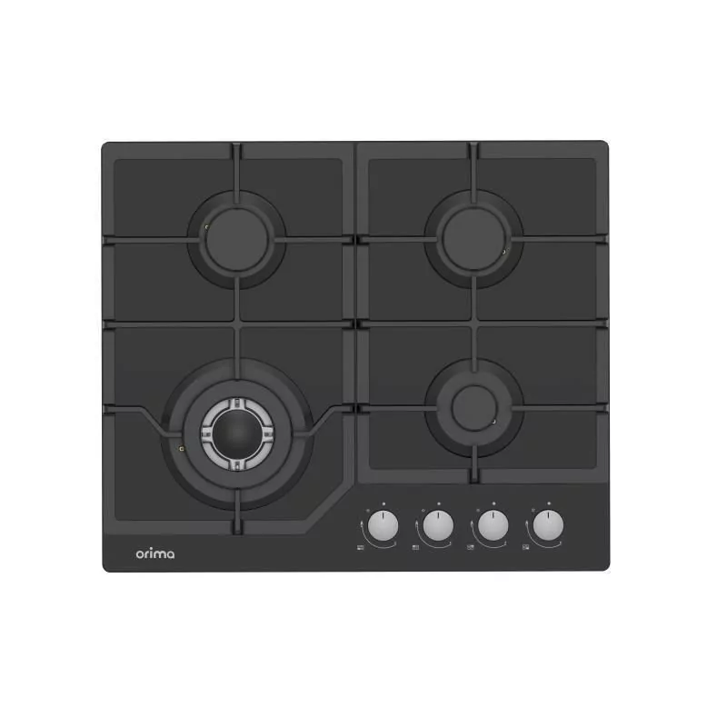 Orima Gas Hob - 4 Burners - Black - ORQ-46-VG