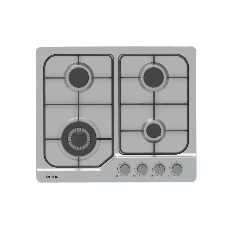 Placa de Gas Orima - 4 Quemadores - Gris - ORQ-43-IT-GN